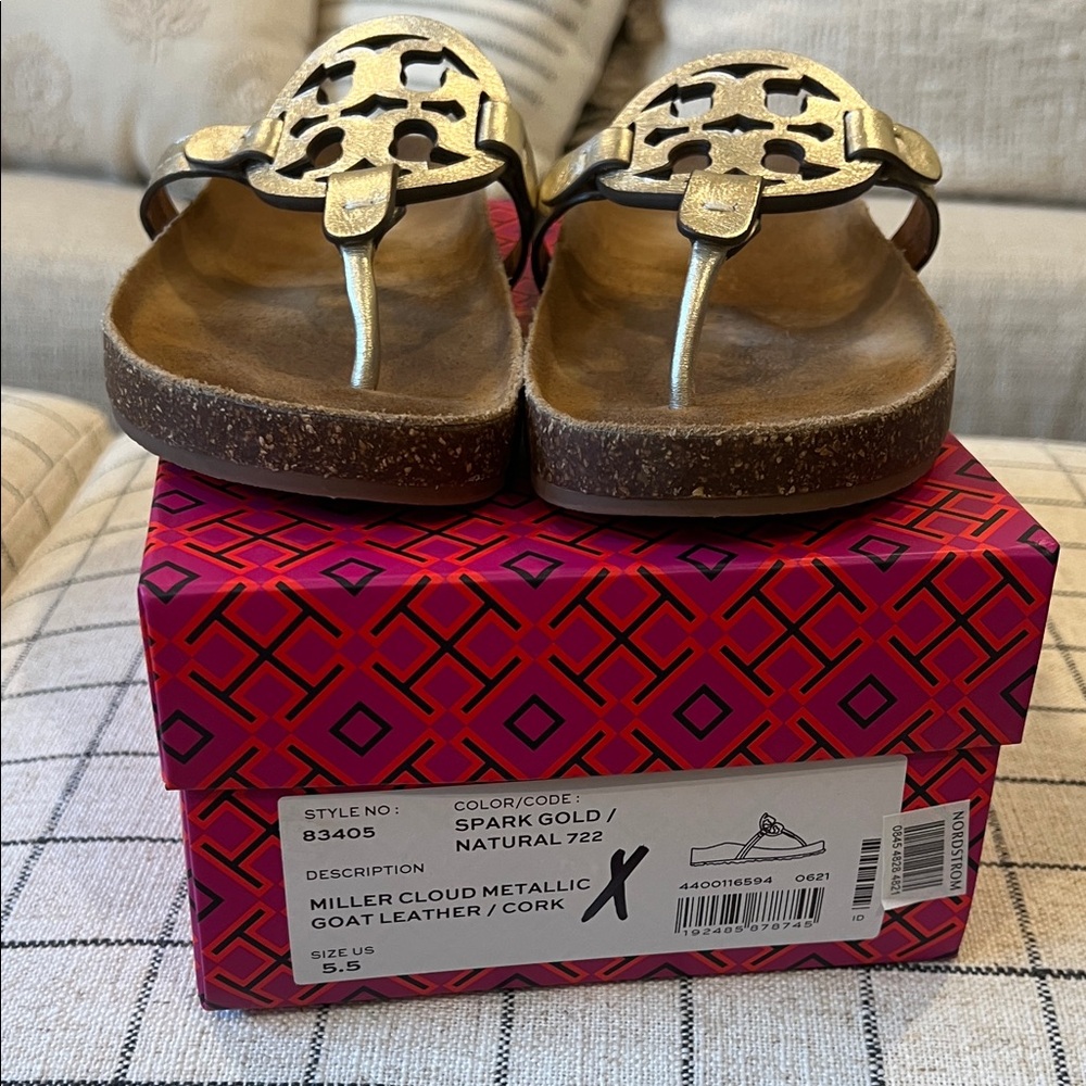 Tory Burch Miller Cloud, gold, 5.5